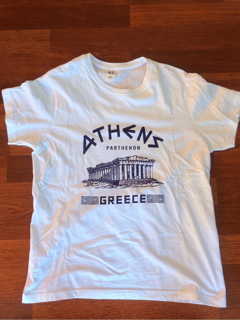 Athens Parthenon Greece Graphic Tee - White - Large